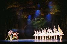 Ballet dancers on stage