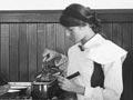 Schoolgirls learn cookery