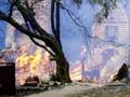 Burning the Bain home