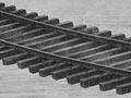 Flood-damaged bridge, Clive, 1897