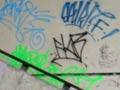 Tags in a Wellington car park, 2009