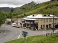 Small town with Whangamōmona Hotel prominent