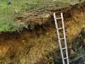 Trench across the Ōhariu Fault