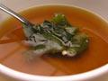 Wakame in soup