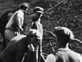 Road construction around 1930