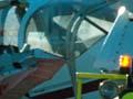 Remains of a light aircraft
