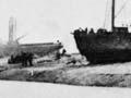 Wrecks at Hokitika River mouth, 1866