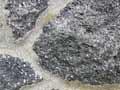 Volcanic stone wall 