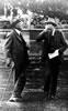 University of Otago Professors James Park (left) and William Noel Benson ham it up for the camera