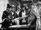 A 1940 re-enactment of the signing of the Treaty of Waitangi