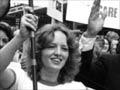 Woman protesting