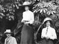 Frank Hutchinson (left), Amy Hadfield Hutchinson (centre), and Anna Elizabeth Jerome Spencer (right)
