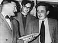 Poets at a reading, 1956