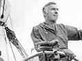 Tom Clark aboard the <em>Buccaneer</em>