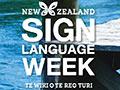 New Zealand Sign Language Week poster