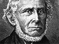 An engraved head and shoulders portrait of Robert Maunsell