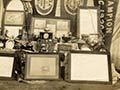 Trophies awarded to the Waitere II, skippered by William 'Farmer' Willetts between 1919 and 1927