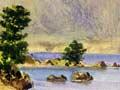 ‘Tauhara from Taupo’, by Charles Barraud