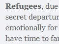 Migrants and refugees