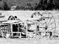 Wheel and steam dredge 