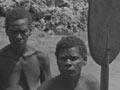 Torres Strait islanders on a bamboo raft, 1906