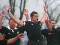 Rugby players performing a haka, Washington DC