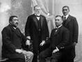 Political opponents: from left, Hēnare Kaihau, Richard Seddon, James Carroll, King Mahuta.