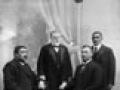 Political opponents: from left, Hēnare Kaihau, Richard Seddon, James Carroll, King Mahuta.