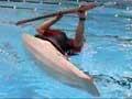 Rolling a kayak