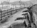 A view inside Gate Pā, 1864 (1st of 2)