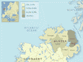 County of origin of Irish immigrants, 1871–90 