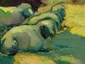 Edith Collier, ‘Grazing sheep’