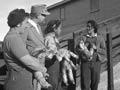 Land girls and Eleanor Roosevelt
