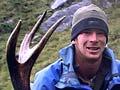 Hunter and wapiti