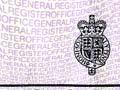 English death certificate