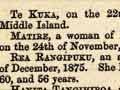 Death notice, 1875