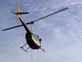 Lifting bales by helicopter 