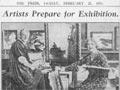 Artists and art teachers Elizabeth Wallwork and her husband Richard Wallwork, 1934
