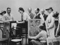 A 1936 photograph of The Group, an association of artists formed in reaction to the conservative art establishment