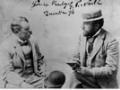 Painters James McLauchlan Nairn (left) and Girolamo Nerli, photographed in Dunedin in 1896