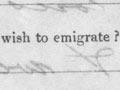 Applying to emigrate