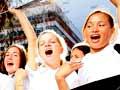 Students on World Smokefree Day, 2006