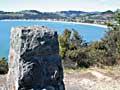 Coromandel beaches: Cook memorial