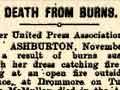 Fatal burns