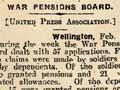 War Pensions Board, 1916