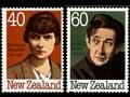 New Zealand writers on stamps