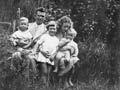 Sylvia and her family at Horoera, 1939