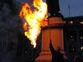 Paul Hopkinson burning the New Zealand flag, 2004