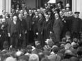 Massey announcing declaration of war