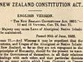 Constitution Act 1852 